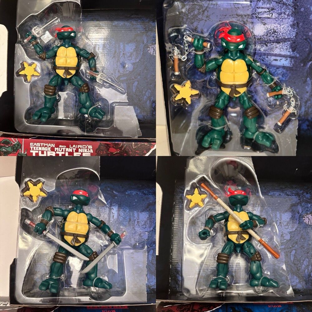 Playmates STRANGER THINGS TEENAGE NINJA TURTLES Figures TMNT Raph Mikey Lot